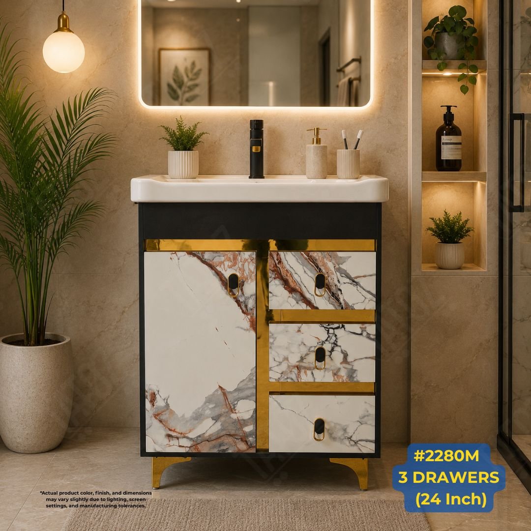#2280M  3 DRAWERS  (24 Inch)