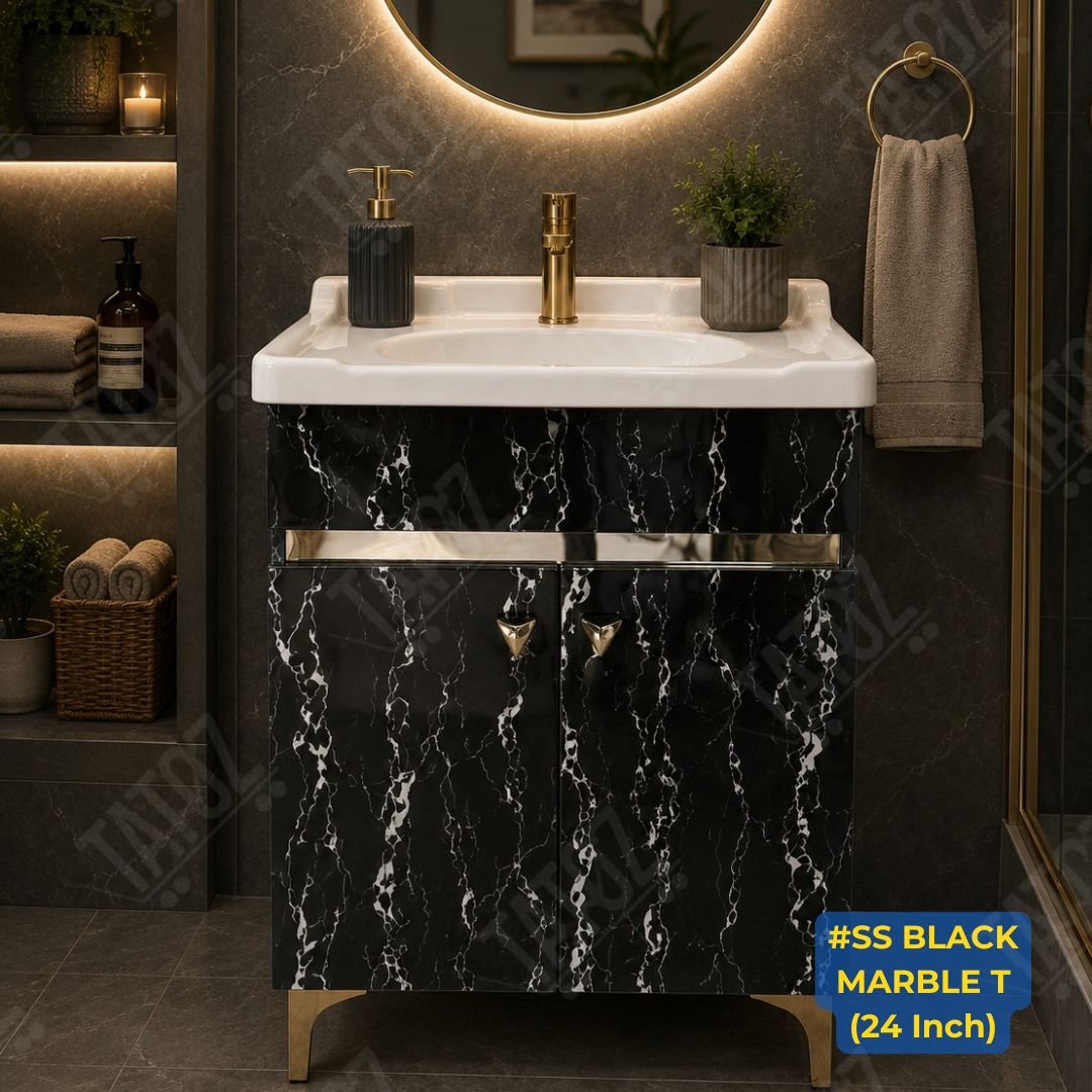 #SS BLACK MARBLE T (24 Inch)